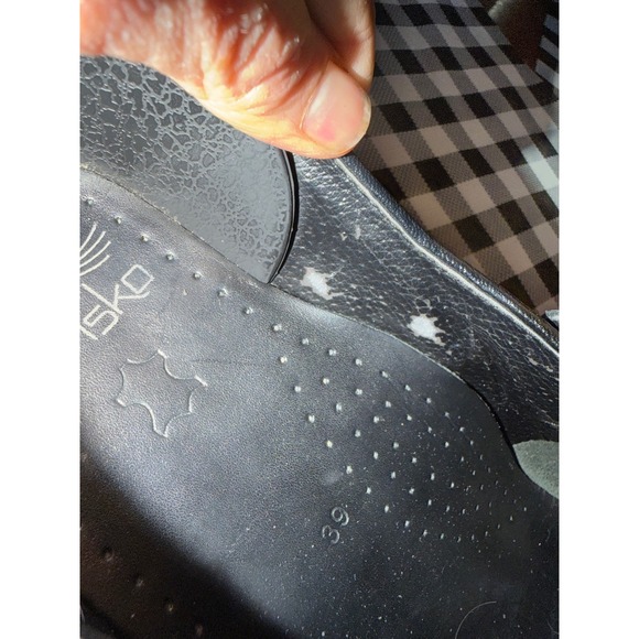 Dansko Phoebe Black Leather Professional Clogs Nursing Work Shoes Womens 39 /8.5 - Picture 8 of 8